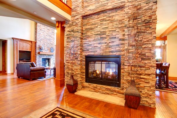 Stone Hearth Installation in Renton